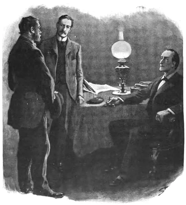 "שמו," אמר העגלון, "היה מר שרלוק הולמס"